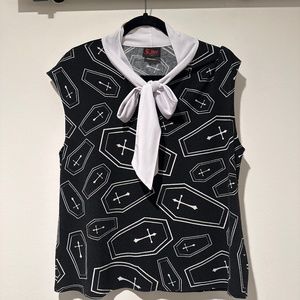 Folter Pussybow Coffin Top - 1X